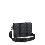 Louis Vuitton Trunk Messenger Monogram Eclipse Canvas in Grey M45727