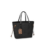 Louis Vuitton Neverfull MM Monogram Empreinte Leather in Black M45856