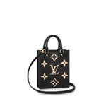 LV Petit Sac Plat Bicolor Monogram Empreinte Leather M57937