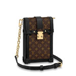 Louis Vuitton Vertical Trunk Pochette Monogram in Brown M63913