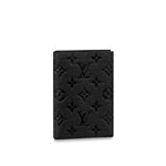 LV Passport Cover Monogram Empreinte Leather in Black M63914