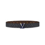 Louis Vuitton Line 40MM Reversible Belt Monogram in Grey MP295V