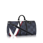 Louis Vuitton keepall 55 bandouliere damier cobalt N44010