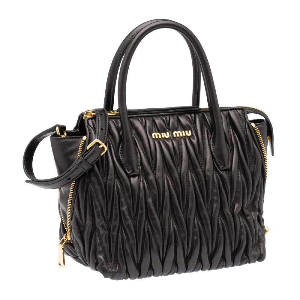 Miu Miu Matelasse nappa leather bag 5BA003 N88 F0002: Image 1