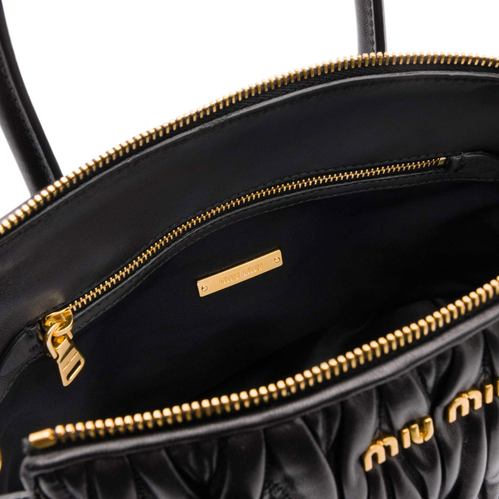 Miu Miu Matelasse nappa leather bag 5BA003 N88 F0002: Image 4