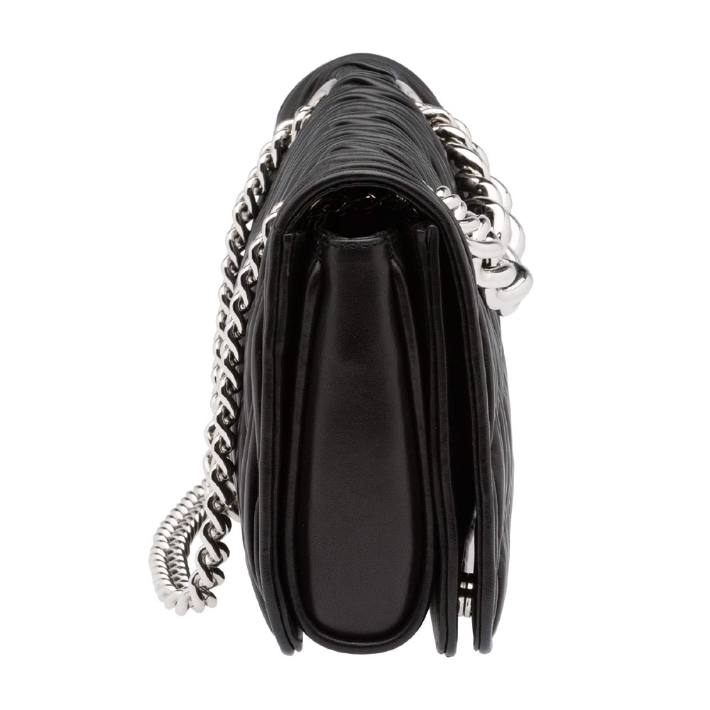 Miu Miu Striped nappa leather 5BD015 N88 F0002: Image 2