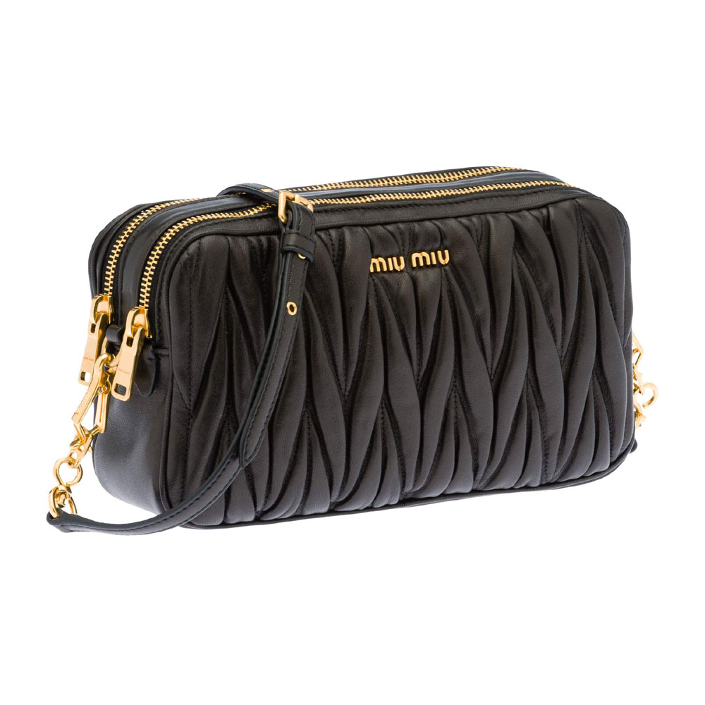 Miu Miu Matelasse nappa leather mini bag 5BH539 N88 F0002: Image 1