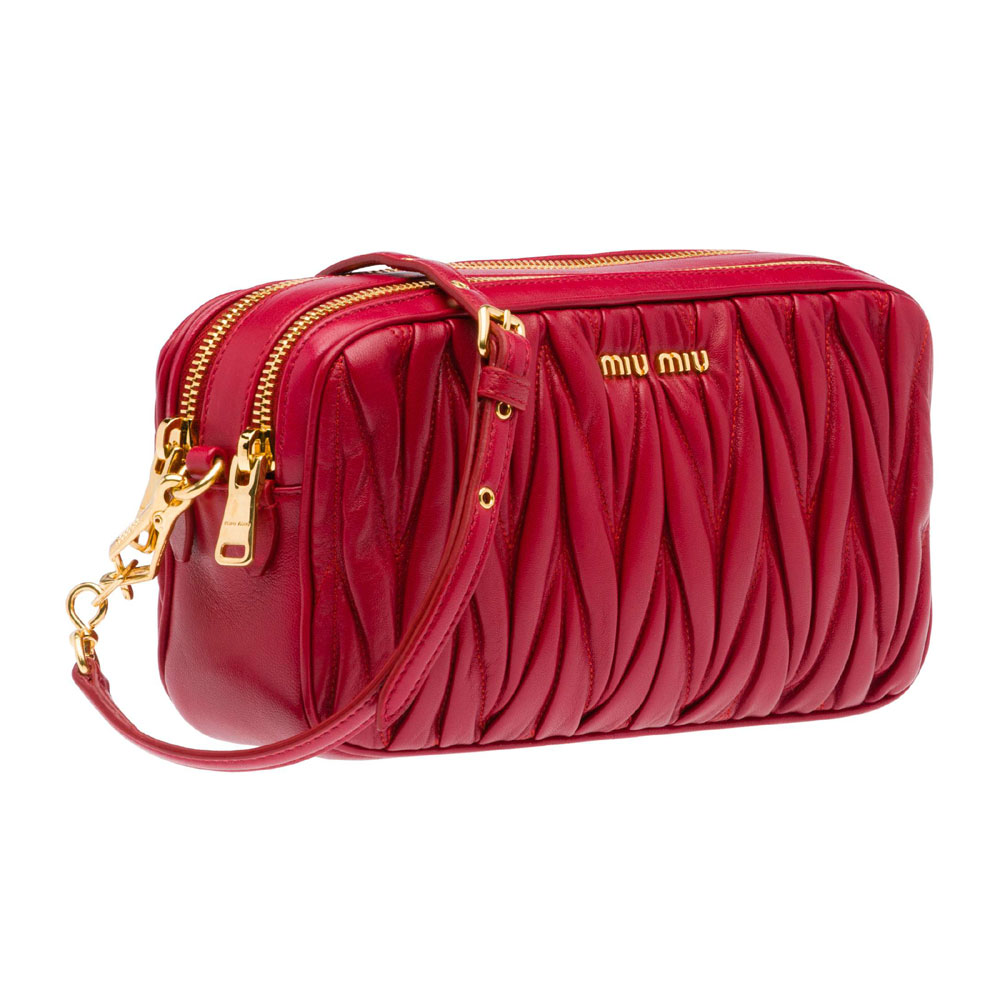 Miu Miu Matelasse nappa leather mini bag 5BH539 N88 F0D28: Image 1