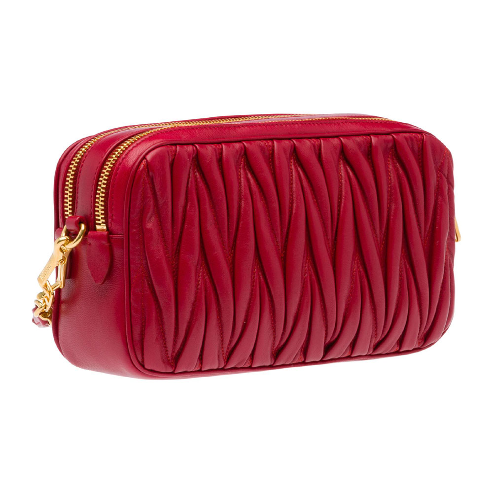 Miu Miu Matelasse nappa leather mini bag 5BH539 N88 F0D28: Image 3