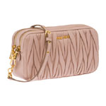 Miu Miu Matelasse nappa leather mini bag 5BH539 N88 F0770