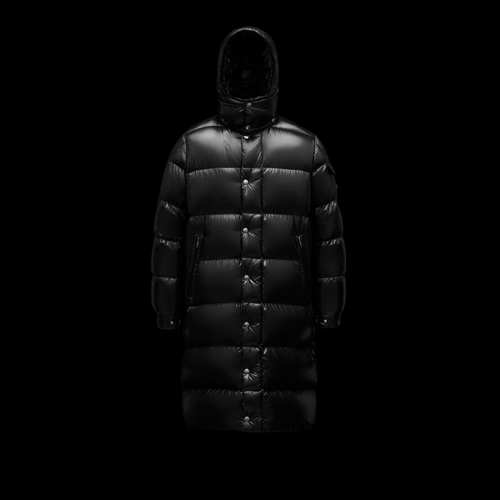 Moncler Black Hanoverian Long Parka Outerwear G20911C00027C0081999: Image 1