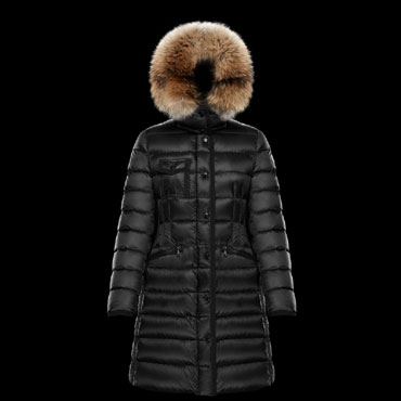 Moncler Hermifur Outerwear Black 093499001553048999