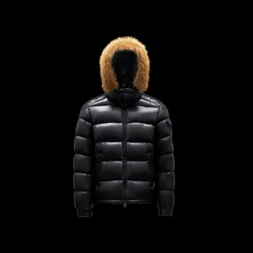 Moncler Black Maya fur Jacket Outerwear G20911A0017168950999