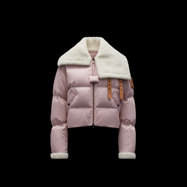 Moncler Light Pink Penygarder Denim Down Jacket H209E1A00009M1622602