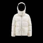 Moncler White Abbaye Short Down Jacket H20931A0006368950034