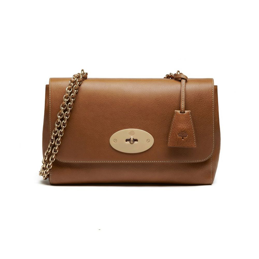 Mulberry Medium Lily in Oak Natural Leather HH3298 342G526: Image 1