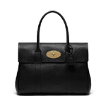 Mulberry Bayswater in Black Natural Leather With Brass HH5988 342A217