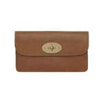 Mulberry Long Locked Purse in Oak Natural Leather With Brass RL8537 342G525