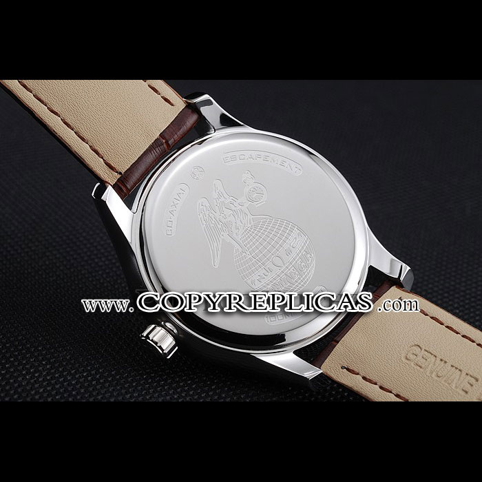 Omega DeVille Silver Dial Stainless Steel Case Brown Leather Strap OMG6431: Image 3