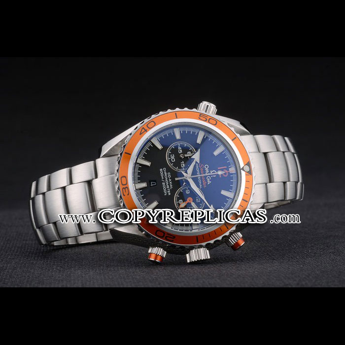 Omega Seamaster Planet Ocean Orange Tachymeter Black Dial Stainless Steel Strap OMG6443: Image 2