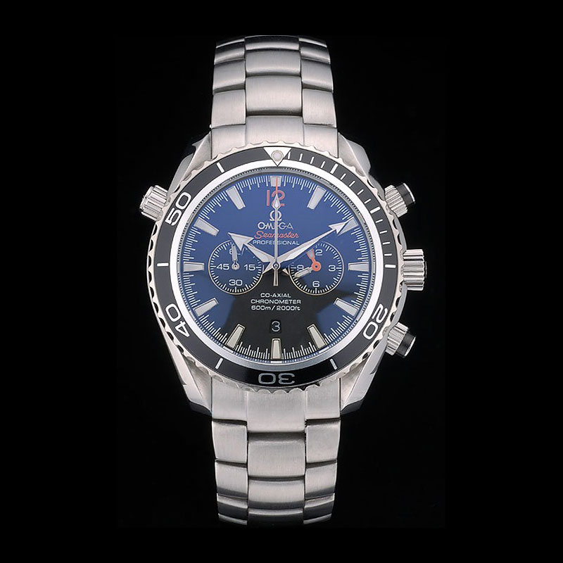 Omega Seamaster Planet Ocean Black Tachymeter Black Dial Stainless Steel Strap OMG6456: Image 1