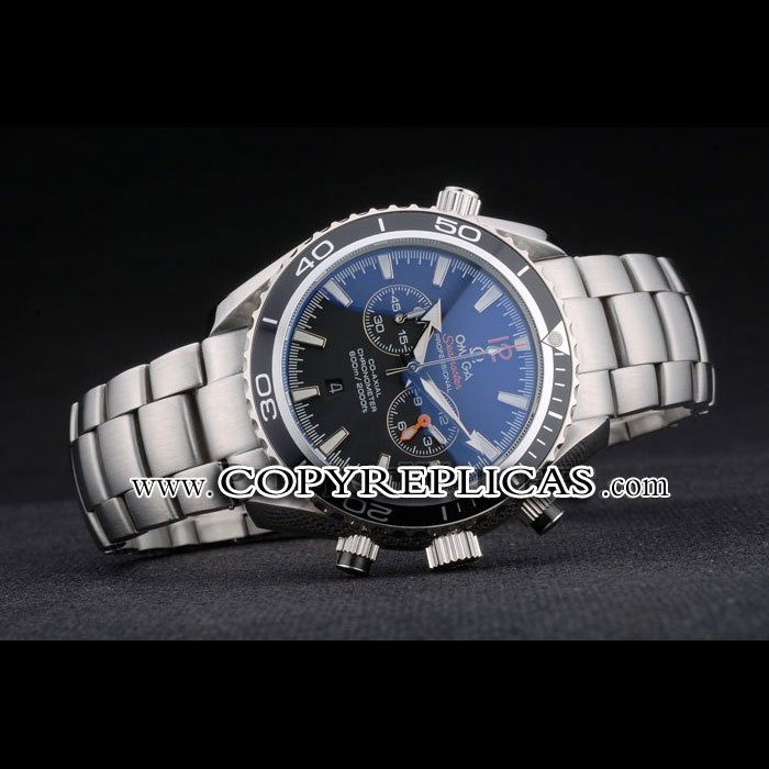 Omega Seamaster Planet Ocean Black Tachymeter Black Dial Stainless Steel Strap OMG6456: Image 2