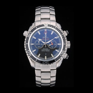 Omega Seamaster Planet Ocean Black Tachymeter Black Dial Stainless Steel Strap OMG6456