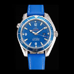 Omega Seamaster Planet Ocean Blue Dial Blue Leatherl Bracelet OMG6441