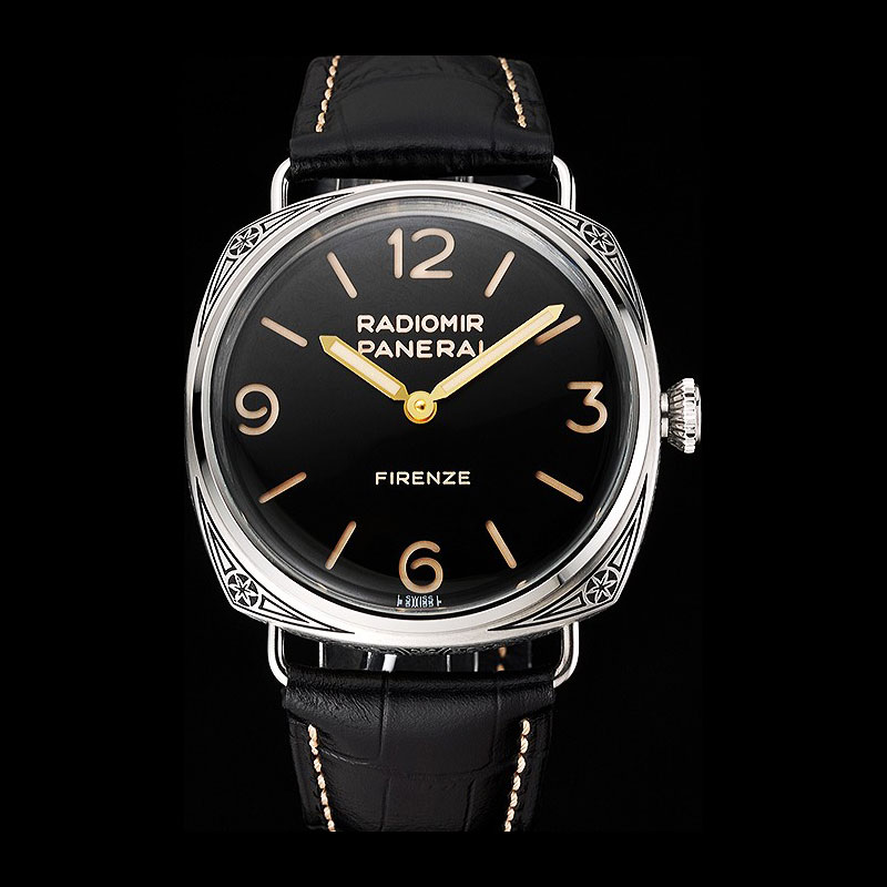 Swiss Panerai Radiomir 3 Days Acciaio Firenze Black Dial Stainless Steel Case Black Strap PAM6516: Image 1