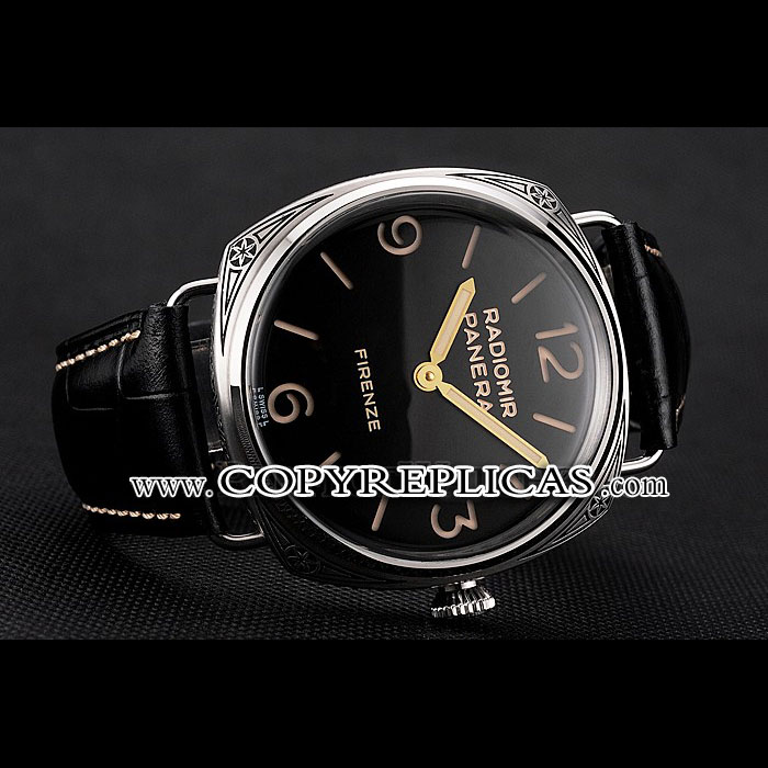 Swiss Panerai Radiomir 3 Days Acciaio Firenze Black Dial Stainless Steel Case Black Strap PAM6516: Image 2