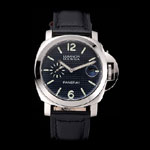 Panerai Luminor Marina Date Black Hobnail Pattern Dial Stainless Steel Case PAM6501