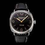 Panerai Radiomir Firenze 3 Days Acciaio PAM604 Black Dial Engraved Stainless Stell Case PAM6513