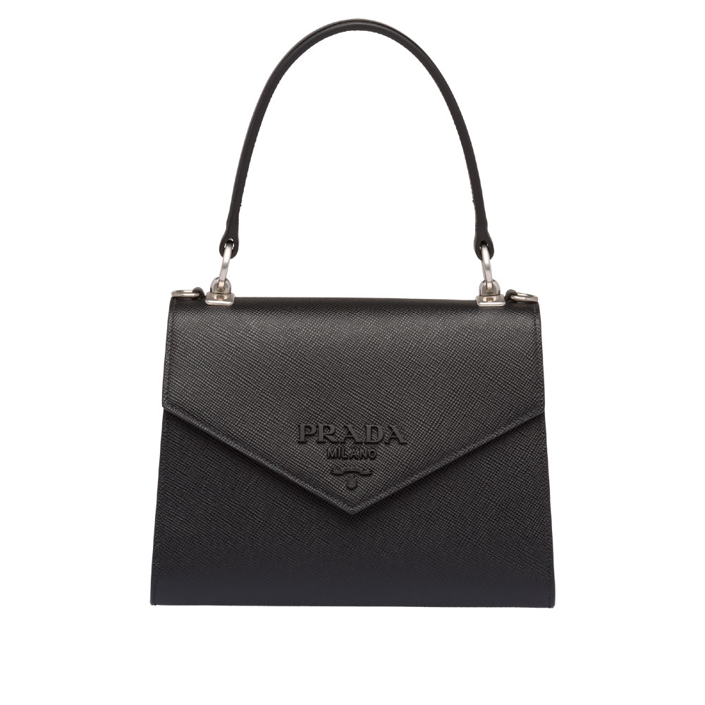 Prada Monochrome Saffiano leather bag 1BA186 2ERX F0632: Image 1