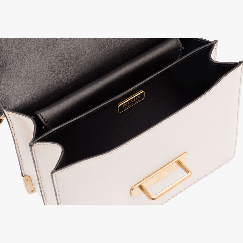 Prada Cahier calf leather bag 1BD045 2BB0 F0N13: Image 4