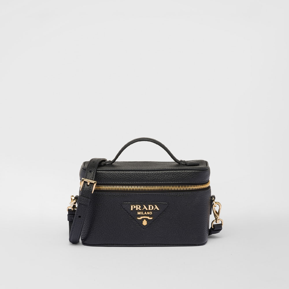 Prada Black Leather Mini-bag 1BH202 2DKV F0632: Image 1