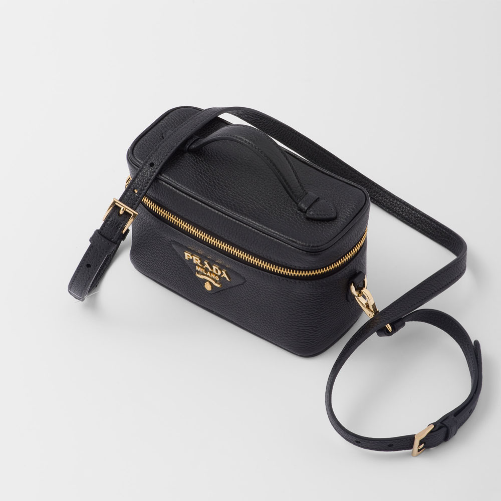 Prada Black Leather Mini-bag 1BH202 2DKV F0632: Image 2