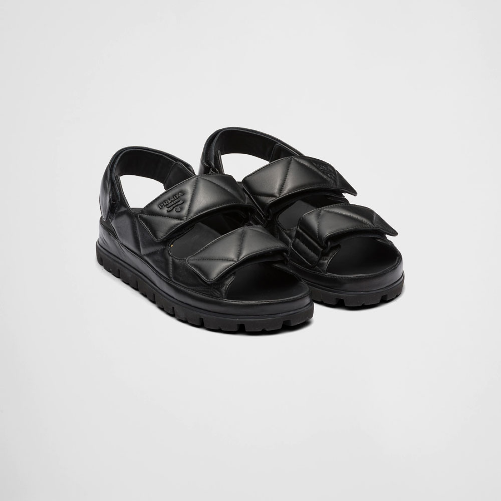 Prada Padded nappa leather sandals 1X721M 038 F0002: Image 1