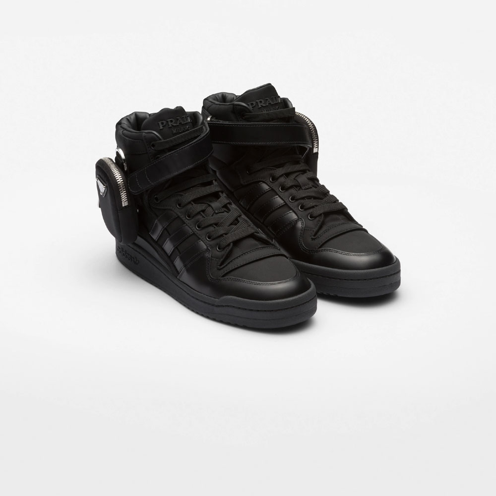 adidas Prada Re-Nylon Forum high-top sneakers 2TG193 3LJX F0557: Image 1