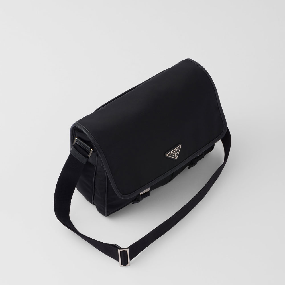 Prada Black Re-nylon Saffiano Shoulder Bag 2VD768 2DMH F0002: Image 2