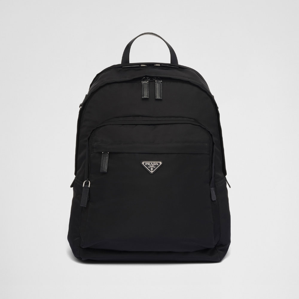 Prada Black Re-nylon Saffiano Backpack 2VZ048 2DMG F0002: Image 1