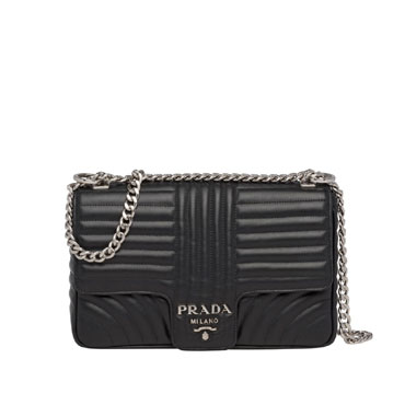 Prada Diagramme leather shoulder bag 1BD135 2D91 F0002