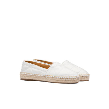 Prada White Nappa leather espadrilles 1S067M 038 F0009