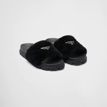 Prada Shearling slides 1XX592 173 F0002