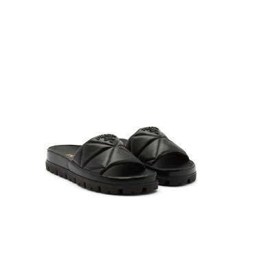 Prada Quilted nappa leather slides 1XX613 038 F0002