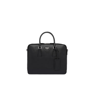 Prada Saffiano leather briefcase 2VE011 9Z2 F0002