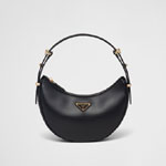 Black Prada Arque Leather Shoulder Bag 1BC194 ASK F0002