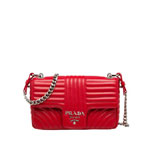 Prada Diagramme leather shoulder bag 1BD108 2D91 F0011