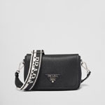 Prada Black Leather Shoulder Bag 1BD314 2DKV F0002