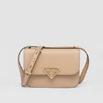 Sand Beige Prada Embleme Saffiano Shoulder Bag 1BD320 2A4A F0036