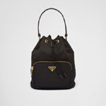 Black Prada Duet Re-nylon Bucket Bag 1BH038 RV44 F0002